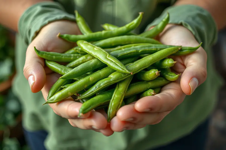 fresh green beans photo