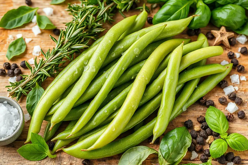 fresh green beans photo