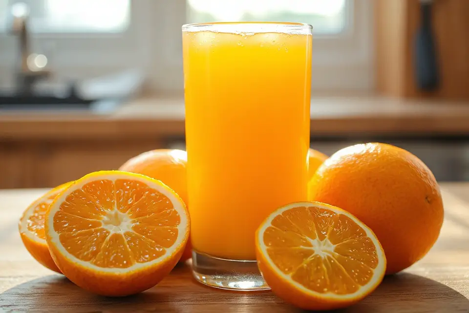 fresh orange juice photo