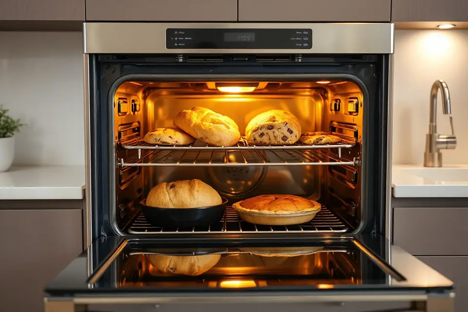 freshly baked goods display