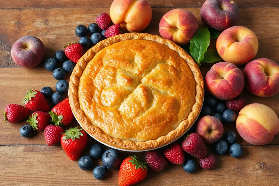 fruit pie with fruits