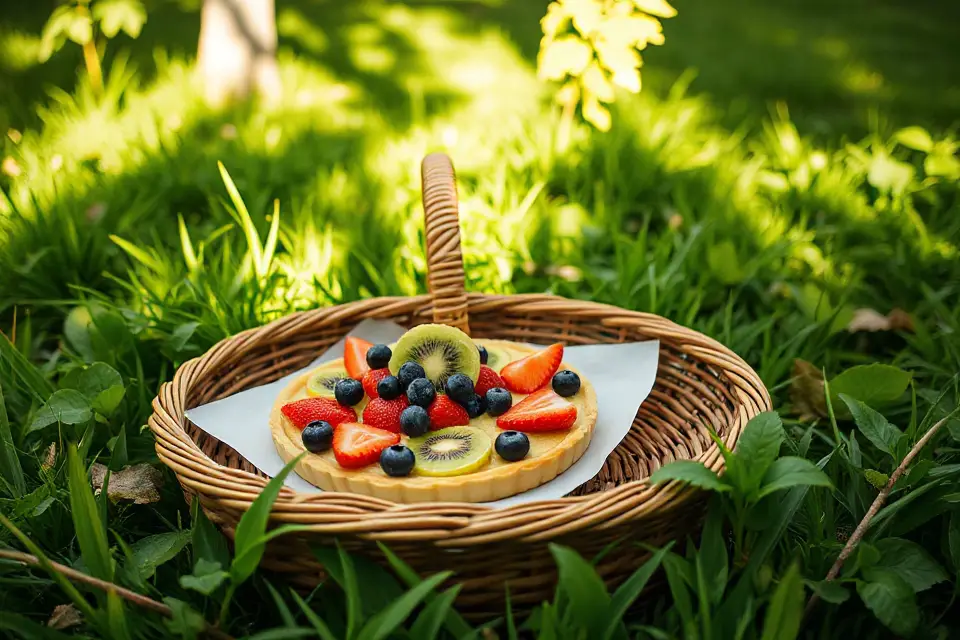 fruity tart picnic basket