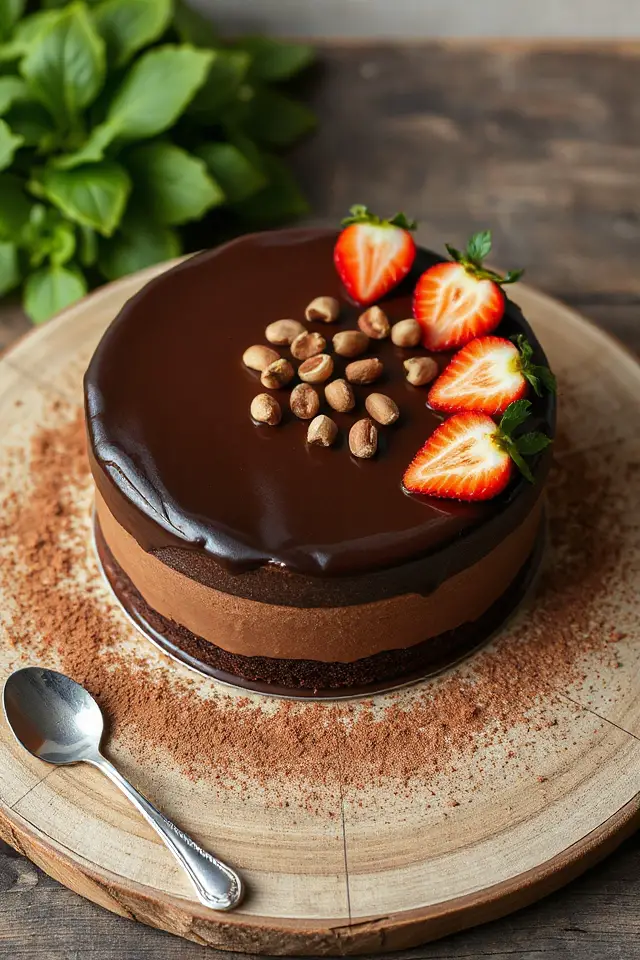 ginger chocolate mousse dessert