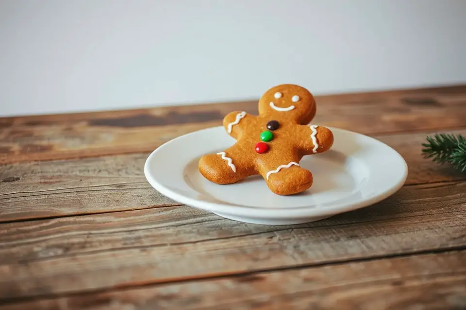 gingerbread man stock photo