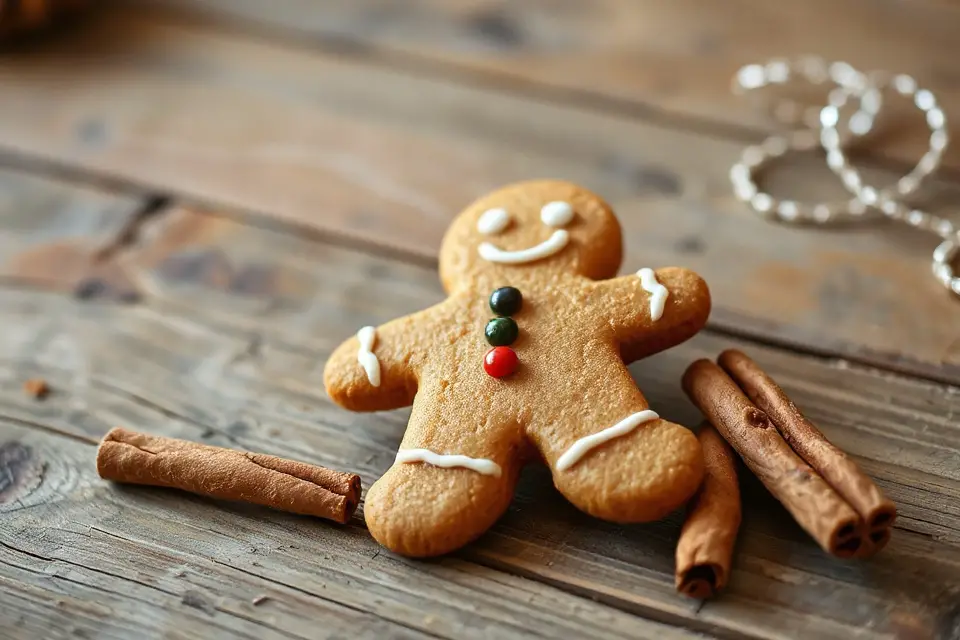gingerbread man with cinnamon
