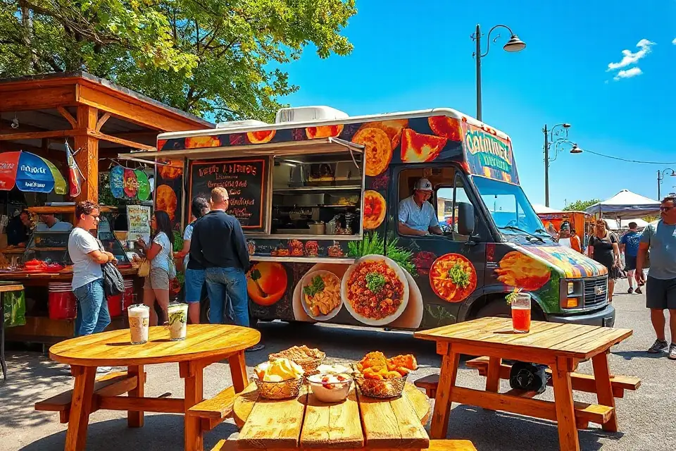 gourmet food truck photo