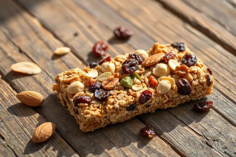 granola bar rustic photo