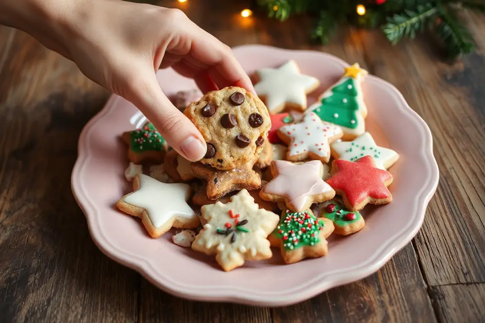 hand reaching for cookie