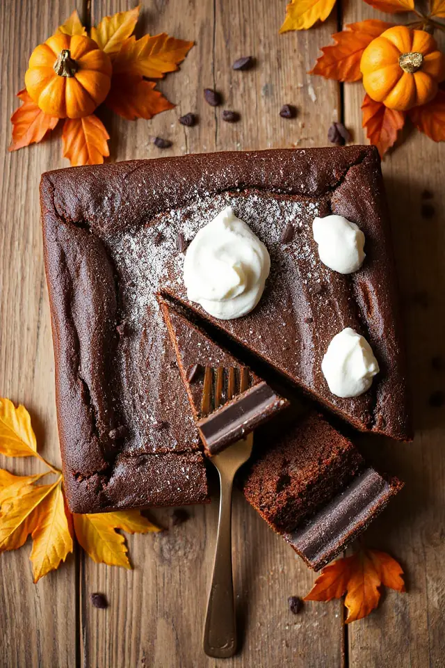 healthy pumpkin chocolate cake