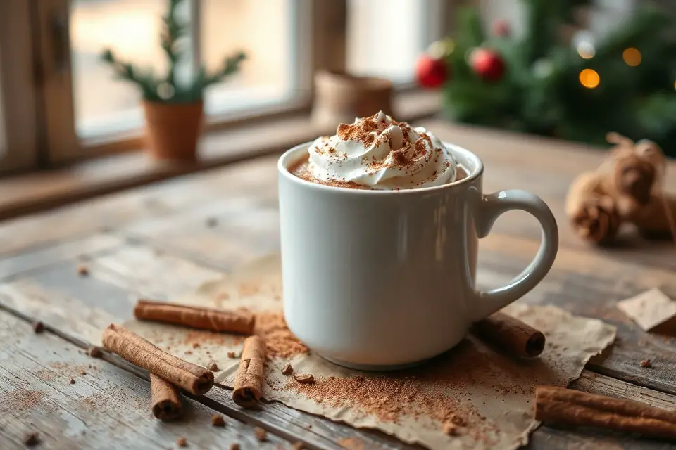 hot chocolate with cinnamon