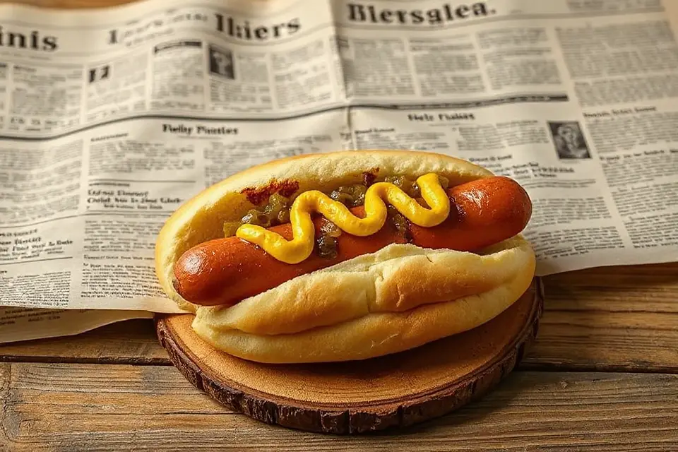 hot dogs vintage backdrop