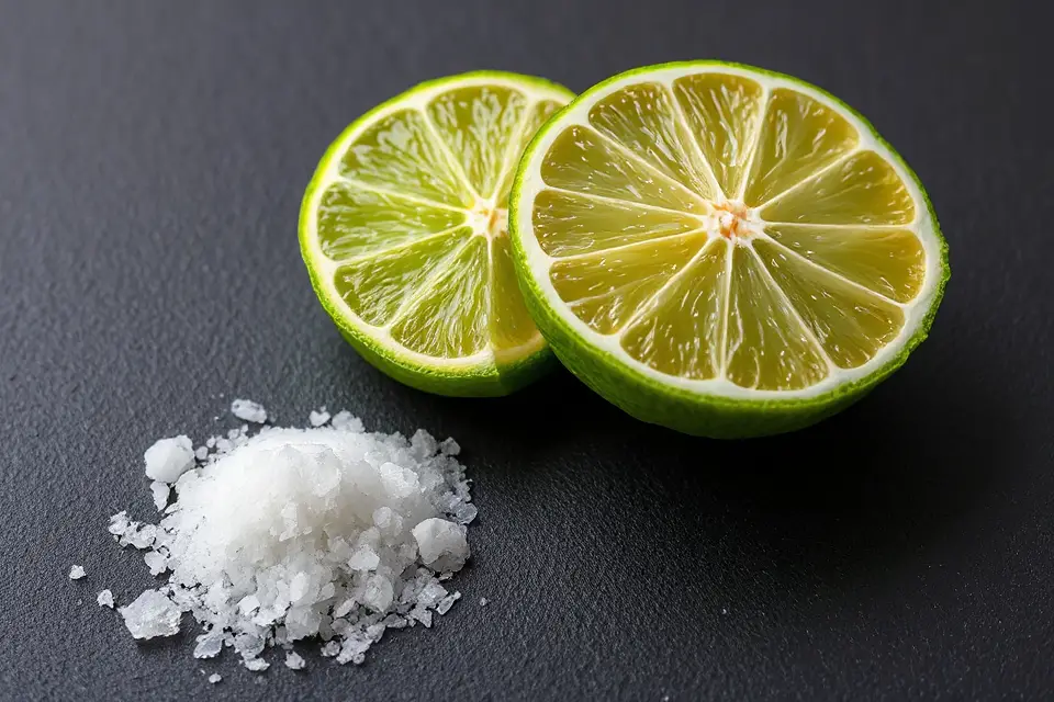 lime and salt contrast