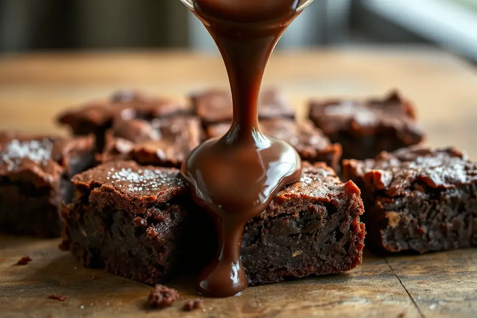 luscious chocolate brownies sauce