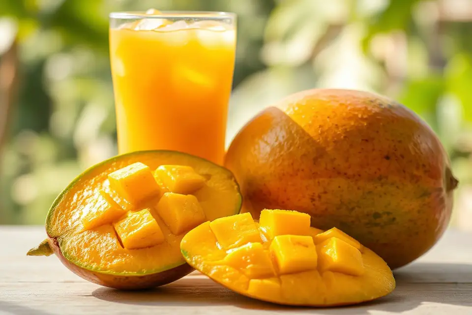 mango and juice photo