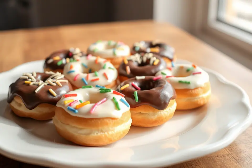 mini donuts royalty free photo