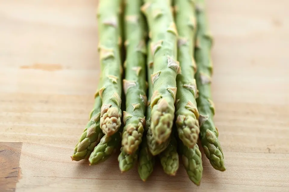 minimalist asparagus stock photo