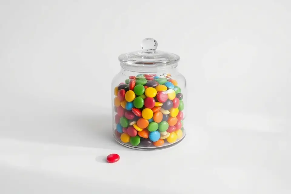 minimalist candy jar photo