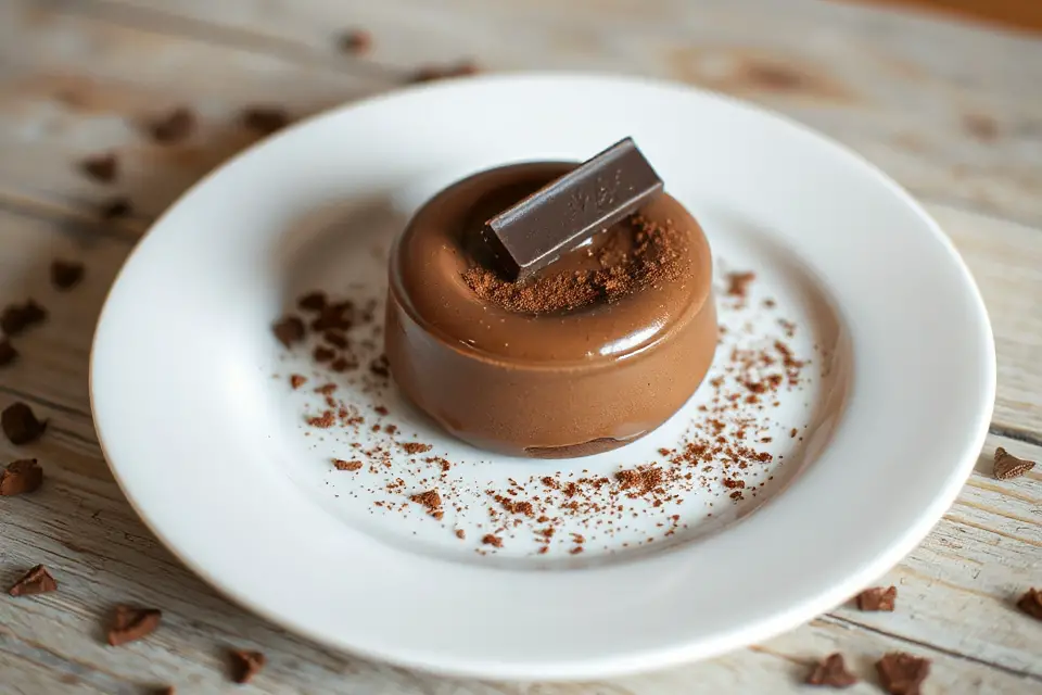 minimalist chocolate dessert image