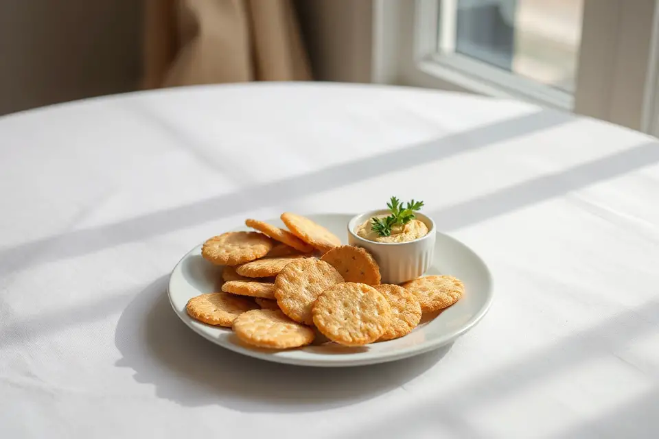 minimalist cracker table setting