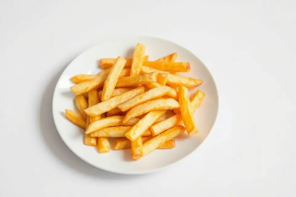 minimalist french fries photo