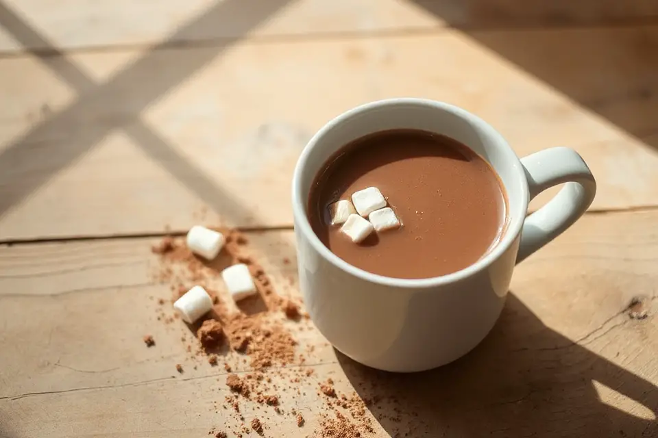 minimalist hot chocolate photo