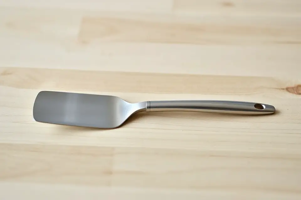 minimalist stainless steel spatula