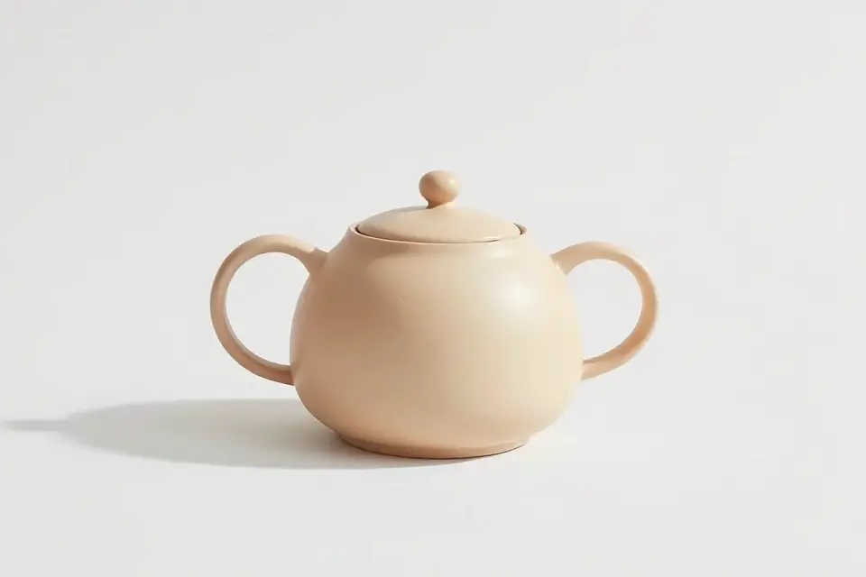 minimalist teapot stock photo