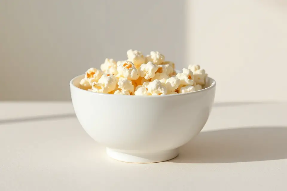 minimalistic popcorn bowl photo