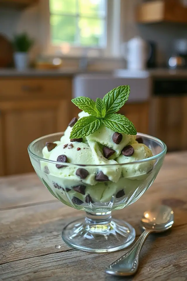 mint chocolate chip ice cream