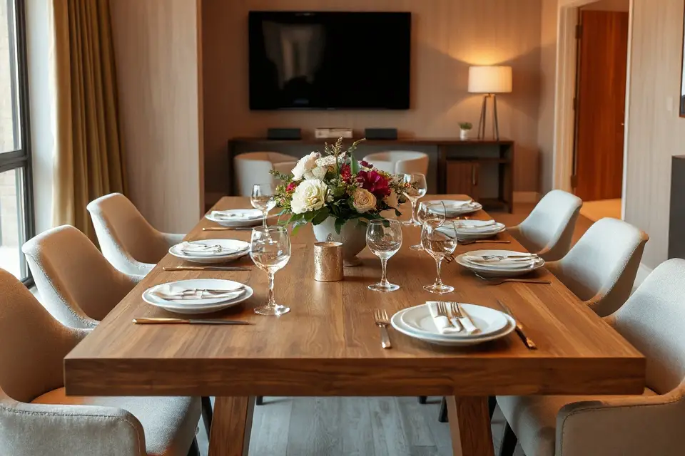 modern dining table centerpieces