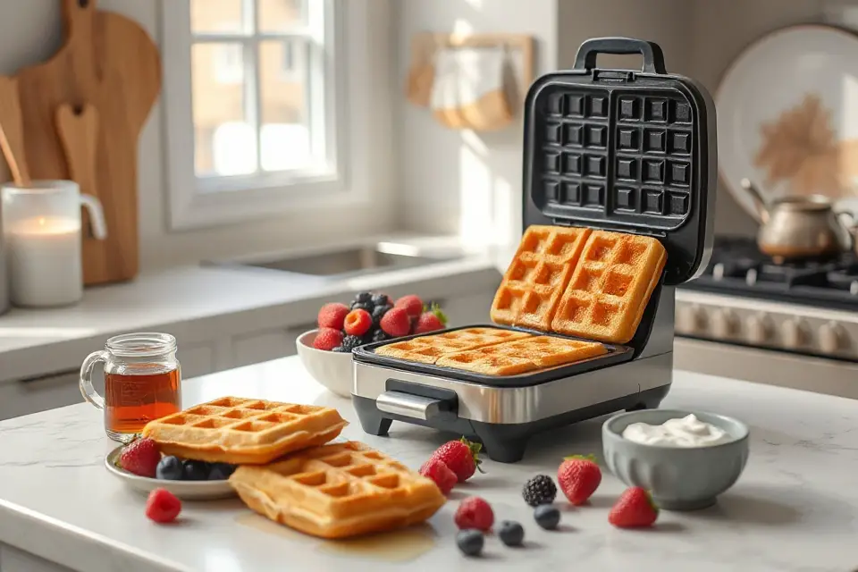 modern waffle maker photo