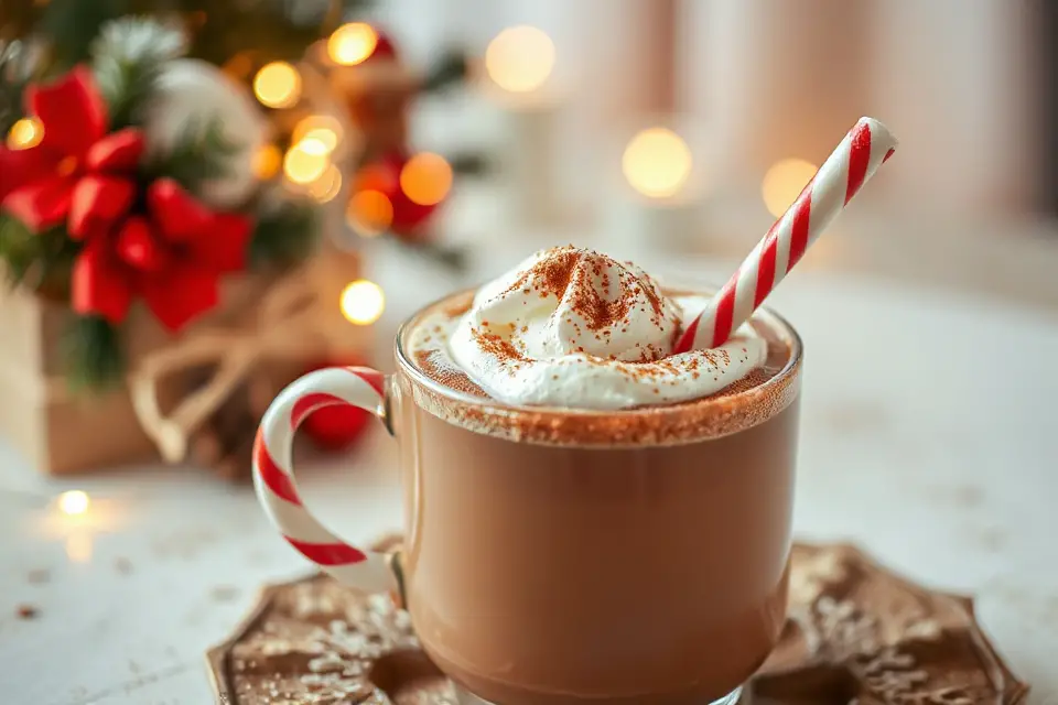 peppermint hot chocolate photo