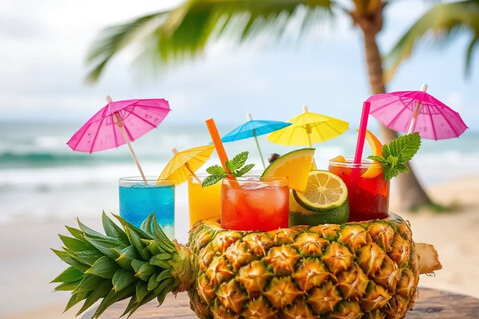 pineapple tropical cocktails photo