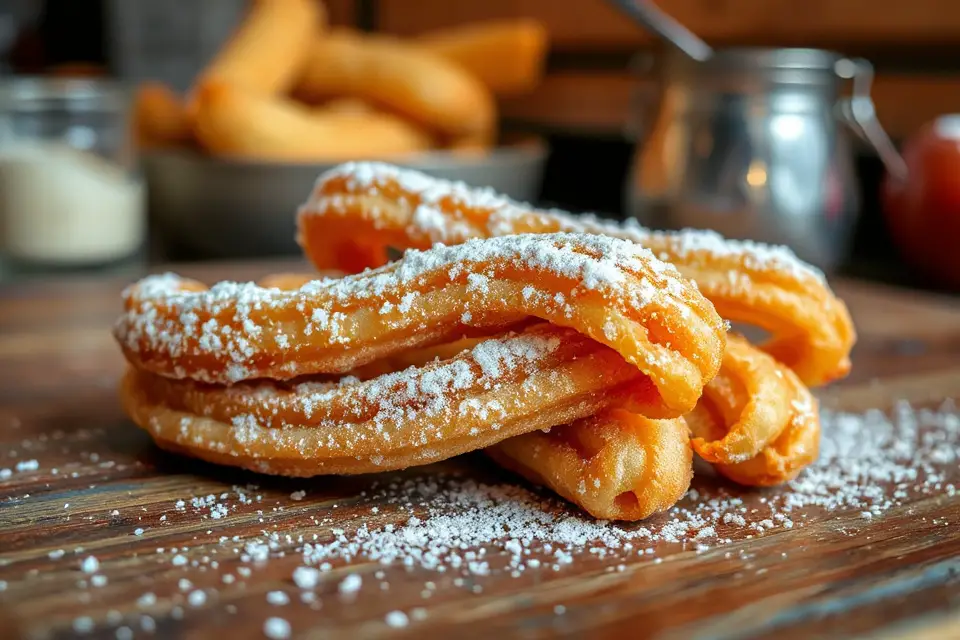 powdered sugar churro photo