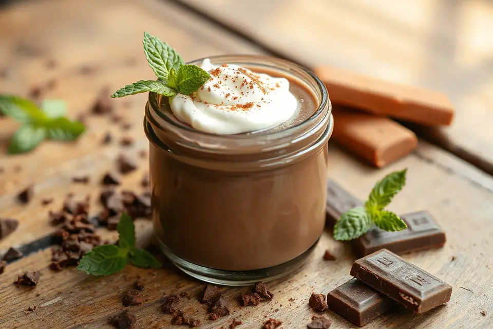 pudding jar stock photo