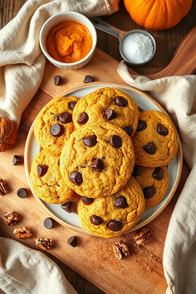 pumpkin chocolate chip cookies