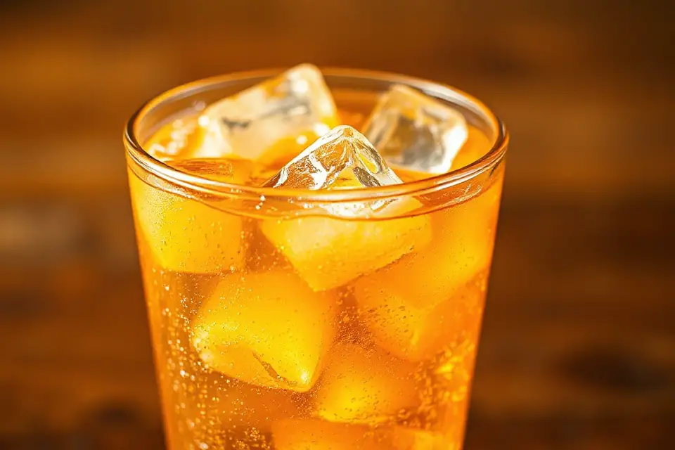 refreshing energy drink glass