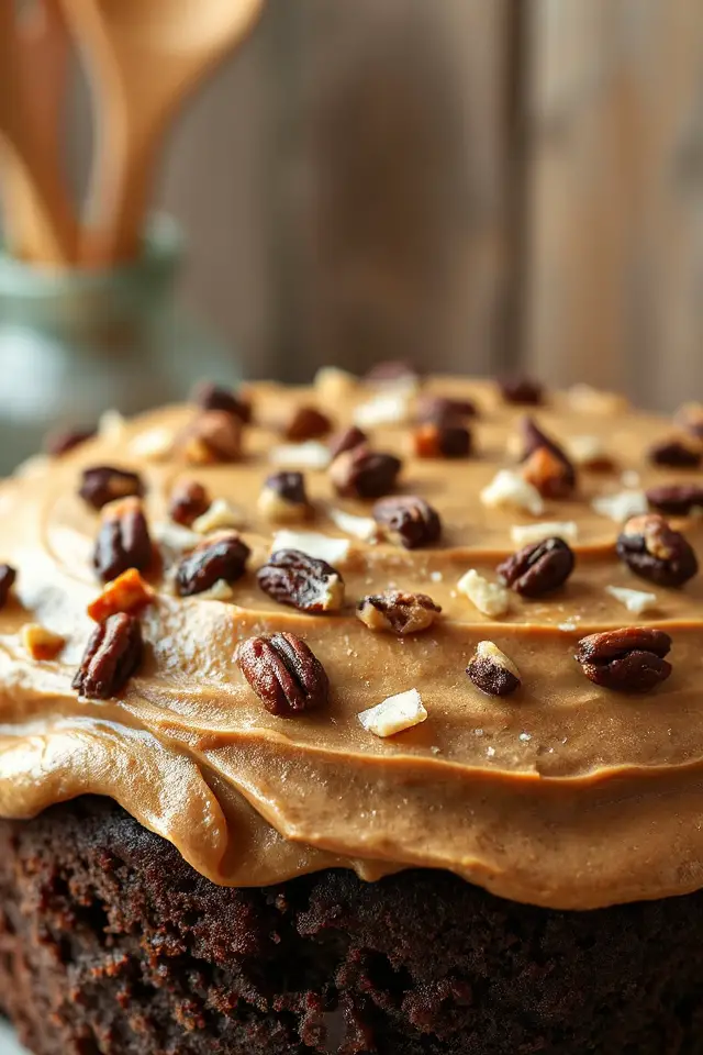 rich coconut nut frosting