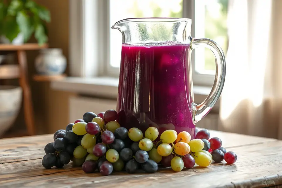 rich dark grape juice