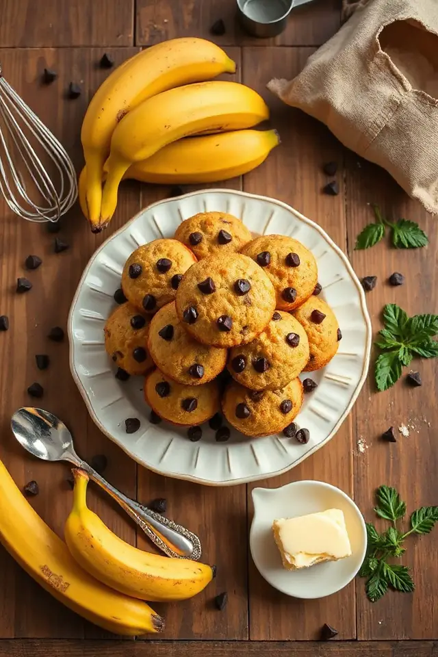ripe banana chocolate muffins