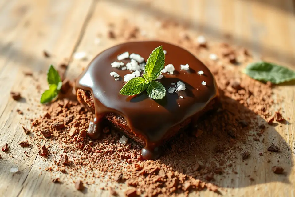 rustic chocolate dessert photo