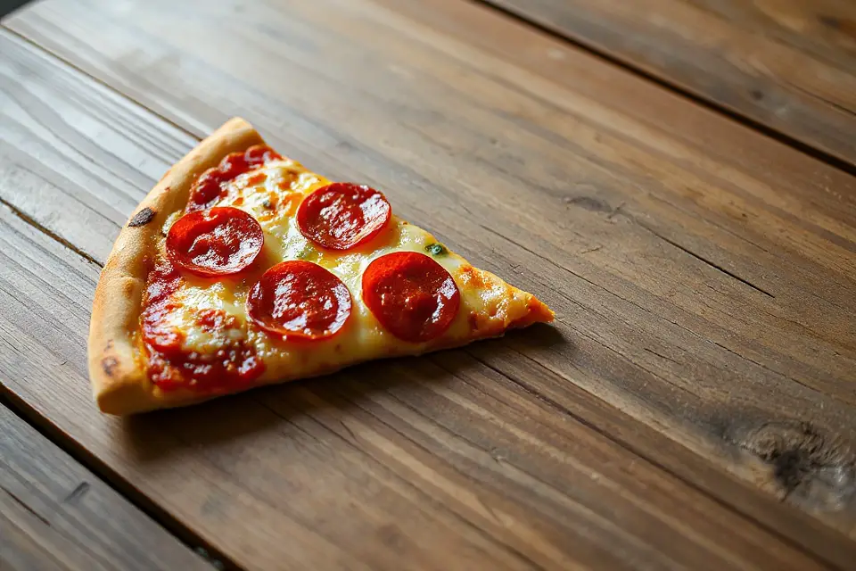 rustic pizza slice photo