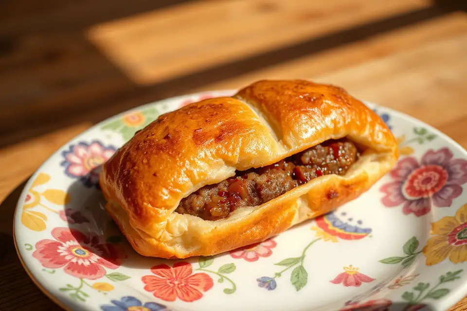 sausage roll on plate