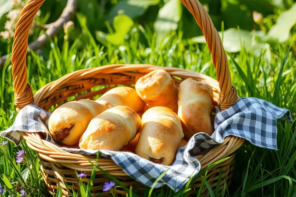 sausage roll picnic basket