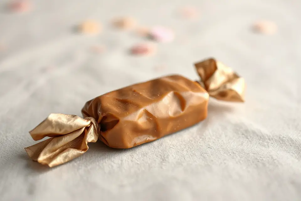 shiny wrapped toffee photo