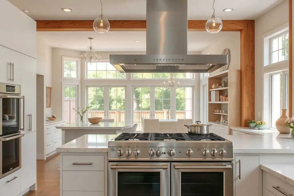 sleek stove modern design