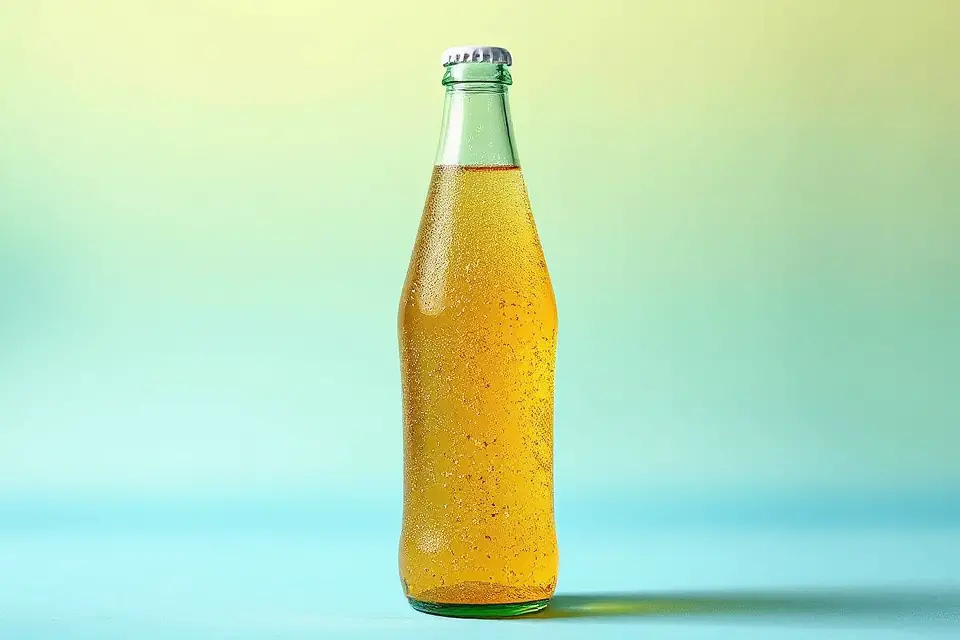 soda bottle vibrant backdrop
