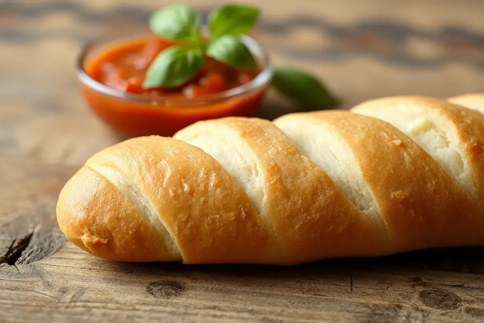 soft breadsticks stock photo