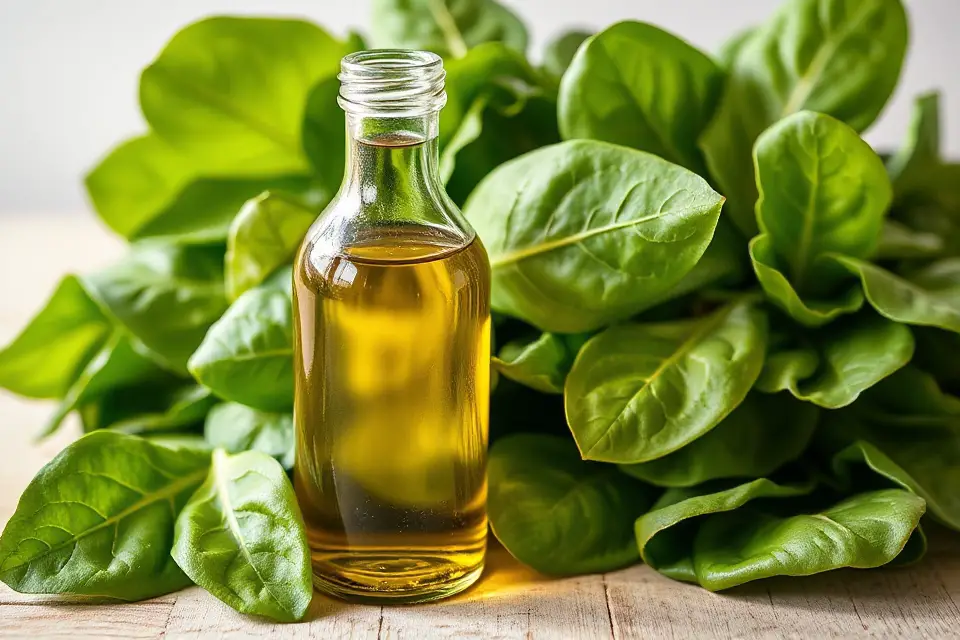 spinach and olive oil