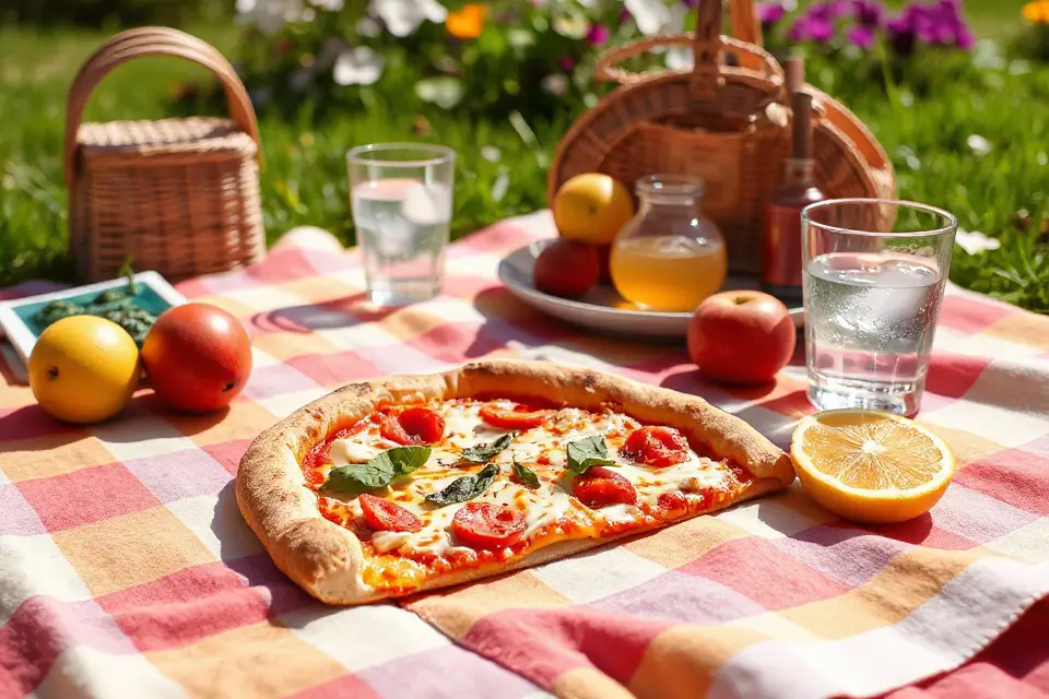 sunny picnic pizza slice